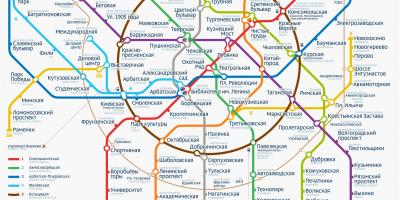 Moscow Metro bản đồ