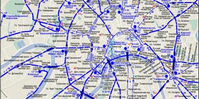 Bản đồ của Moscow xe điện