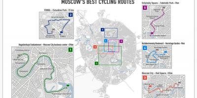 Moskva xe đạp bản đồ