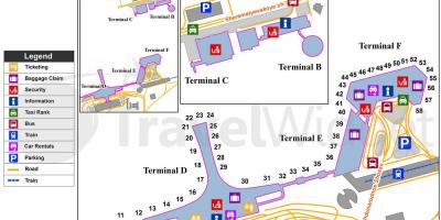Moscow sân bay quốc tế bản đồ