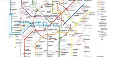 Tàu điện ngầm Moscow bản đồ