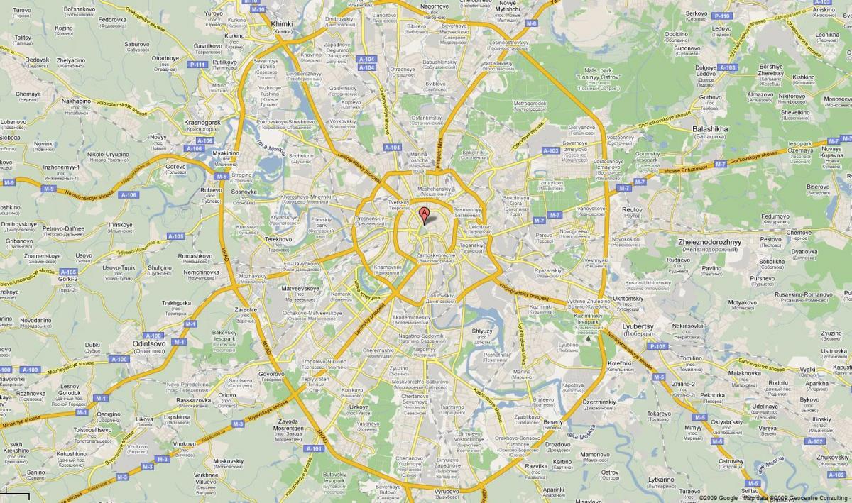 Moskva bản đồ đường cao tốc