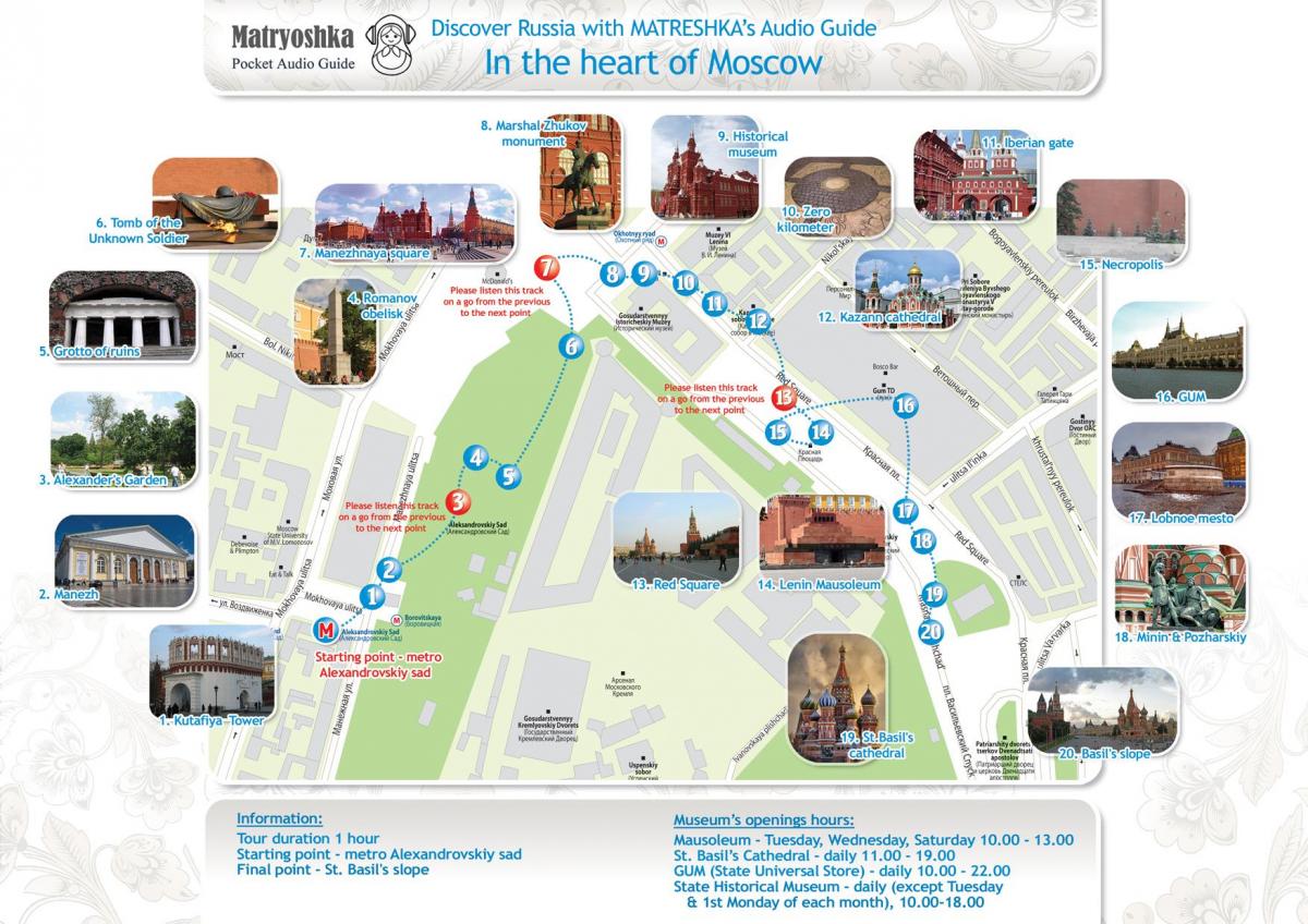 Moscow bản đồ du lịch