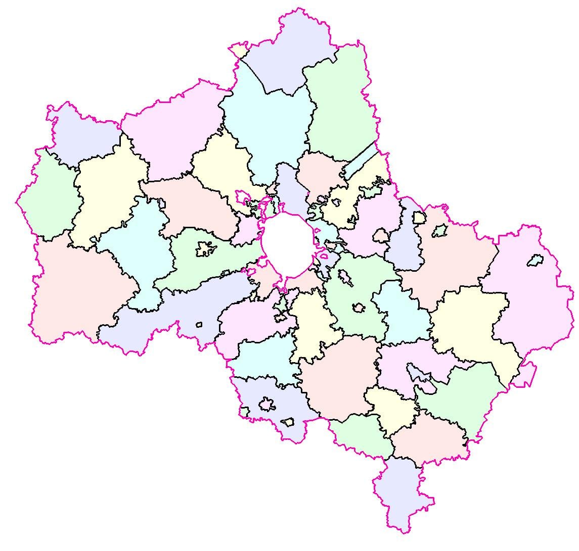 Moskva khu bản đồ