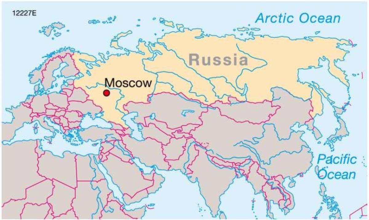 Moscow trên bản đồ của Nga