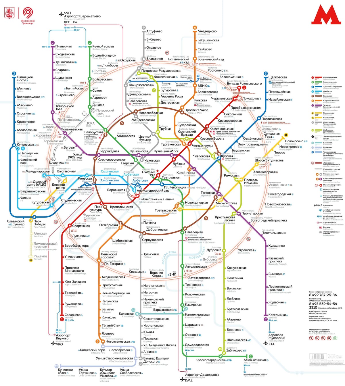 Moskva vận chuyển bản đồ