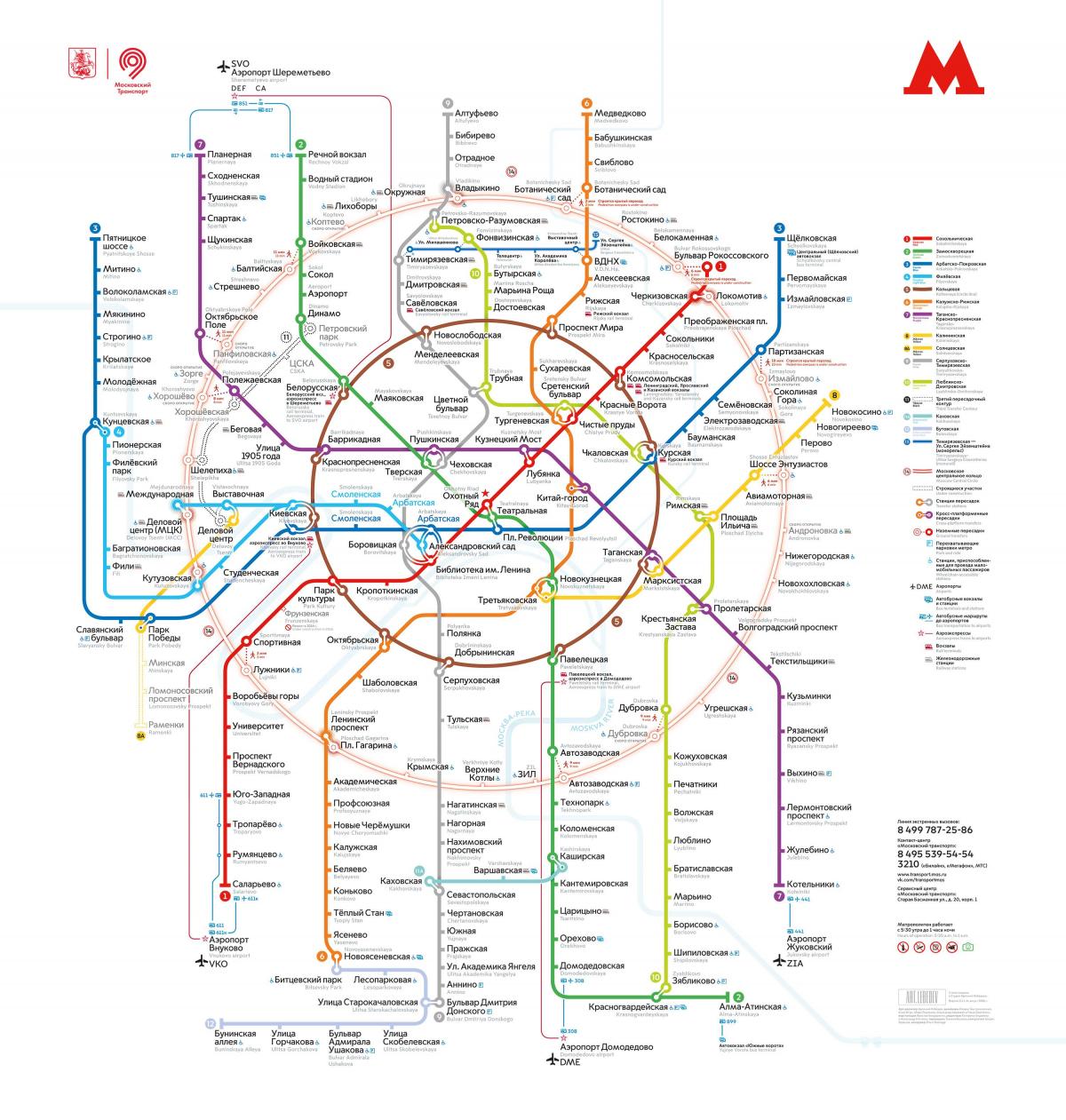 tàu điện ngầm Moscow bản đồ