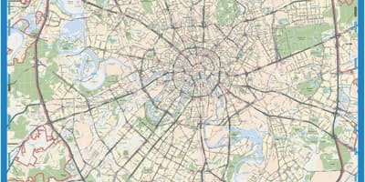 Moskva địa lý bản đồ