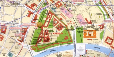 Trung tâm thành phố Moscow bản đồ