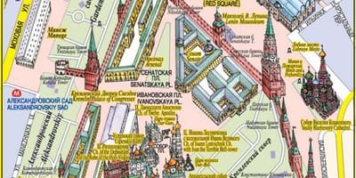 Quảng trường đỏ Moscow bản đồ