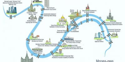 Moskva sông bản đồ