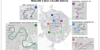 Moskva xe đạp bản đồ