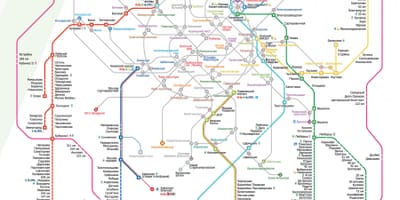 Bản đồ của Moskva tàu
