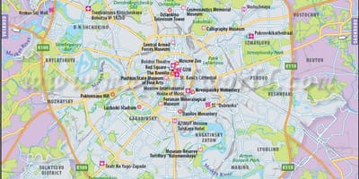 Moscow trên bản đồ